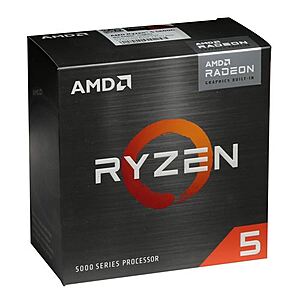 AMD Ryzen 5 5600G Cezanne 3.9GHz 6-Core AM4 Boxed Processor - Wraith Stealth Cooler Included $200