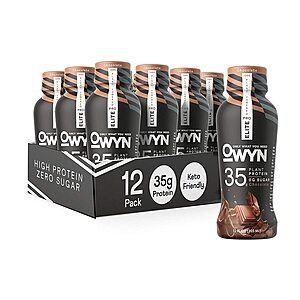 12-Pack 12-Oz OWYN Pro Elite Vegan 35g Hight Protein Keto Zero Sugar Shake (Chocolate) $25.90 & More w/ S&S + Free Shipping w/ Prime or on $25+