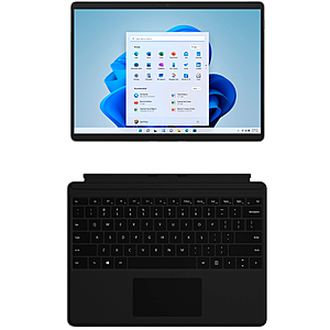 Microsoft - Surface Pro 8 – 13” Touch Screen – Intel Core i5 – 8GB Memory – 128GB SSD – Device with Black Keyboard - Platinum - $899.99 / BestBuy