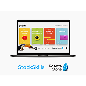 Rosetta Stone: Lifetime Subscription (24 Languages) + StackSkills Lifetime Access $119.20