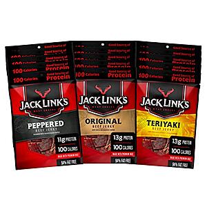 Jack Link's Beef Jerky Variety Pack - 1.25 oz (Pack of 15) - $19.72 /w S&S - Amazon