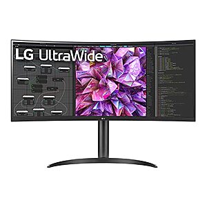 LG UltraWide QHD 34-Inch Curved Computer Monitor 34WQ73A-B - $339.99 + F/S - Amazon