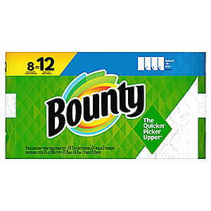 Office Depot: Bounty® Select-A-Size® 2-Ply Paper Towels, 74 Sheets Per Roll, Pack Of 8 Rolls $12 Shipped plus $2.40-$3 back in rewards w/code