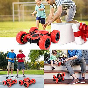 RC Cars Stunt Car Toy, Amicool 4WD 2.4Ghz Remote Control Car Double Sided Rotating Vehicles 360° Flips, Kids Toy Cars for Boys & Girls Birthday $15.99