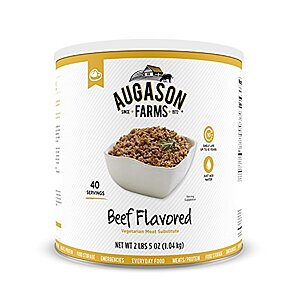 2-Lbs 5-Oz Augason Farms Beef Flavored Vegetarian Meat Substitute $15 + Free Shipping w/ Amazon Prime or Orders $25+