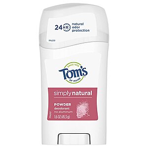 1.6-Oz Tom's of Maine Simply Natural Aluminum-Free Deodorant (Fresh Powder) $2 + Free Shipping w/ Prime or $25+