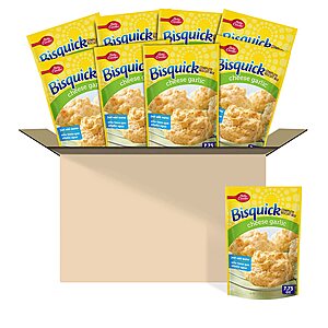 9-Pack 7.75-Oz Betty Crocker Bisquick Biscuit Mix (Cheese Garlic) $6.75 w/ S&S + Free Shipping w/ Prime or $25+
