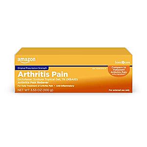 3.53-Oz Amazon Basic Care Arthritis Pain Relieving Gel (Diclofenac Sodium Topical Gel, 1%) $6.65 w/ S&S + Free S&H w/ Prime or $25+