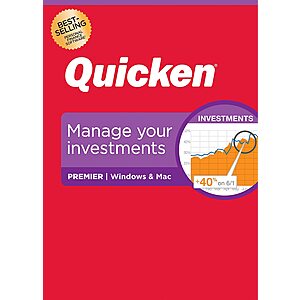 1-Year Quicken Finance Subscription (PC/Mac Physical): Premiere $45 & More + Free S/H
