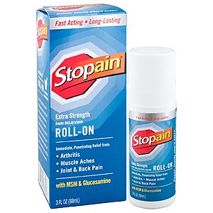 Walgreens: 3oz Stopain Extra Strength Pain Relieving Roll-On $1.69 + Free Store Pickup on Orders $10+