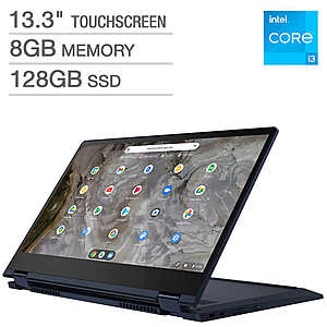 Costco.com - Lenovo Flex 5i 13" Chromebook. 11th Gen i3, 13.3" IPS touchscreen, 8GB LPDDR4x, 128GB NVMe SSD $349.99+$9.99 S&H+tax