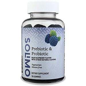 Select Supplements: 50-Ct Solimo Prebiotic & Probiotic 2 Billion CFU Gummies Free & More