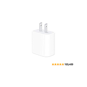 Apple 20W USB-C Power Adapter - $15.29