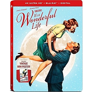 It's a Wonderful Life (4K Ultra HD + Blu-ray + Digital Copy) - $9.96