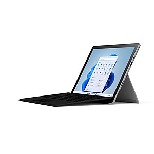 Microsoft Surface Pro 7+ 2-In-1, 12.3" Touch Screen, Intel Core i3, 8GB RAM, 128GB SSD, Windows 11 Home, Platinum, with Black Type Cover $599
