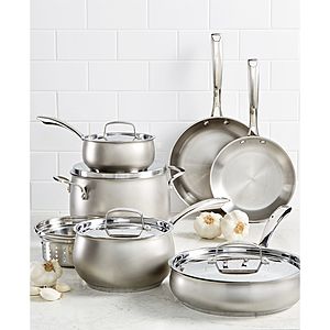 11-piece Belgique Stainless Steel Cookware $75 + Free Shipping