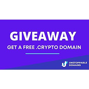 Free .crypto Domain Name (Twitter account Required)
