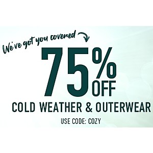 Barnes and Noble College Bookstores - 75% All Outerwear (Cold Weather Styles)+ Free Shipping