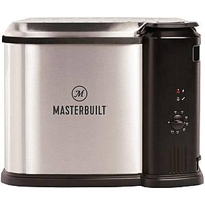 Masterbuilt MB20010118 Electric 3-in-1 Deep Fryer Boiler Steamer Cooker with Basket, Adjustable Temperature, and Built-In Drain Valve, Silver $69.99 + Free Shipping