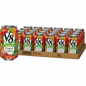24-Pack 11.5oz V8 Original Low Sodium 100% Vegetable Juice $10.34 w/ S&S + Free S&H