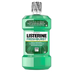 1-Liter Listerine Antiseptic Freshburst Mouthwash (Spearmint) $3.75 w/ Subscribe & Save