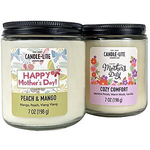 $5 Candle-lite Mother's Day 7oz. 4- Pack scented Candle at Walmart