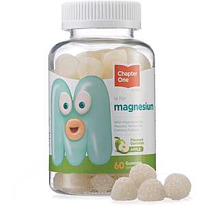 60-Count Chapter One Magnesium Gummies (Raspberry) $4.50