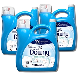 164-Oz Downy Liquid Fabric Softener (Cool Cotton or Free & Gentle) 3 for $28.90 + Free Shipping