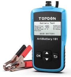 TOPDON AB101 Car Battery Tester (12V,100-2000CCA) $22 + Free Shipping w/ Prime or $25+ orders
