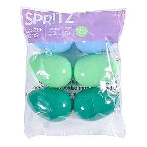 6ct Plastic Easter Eggs - Spritz $0.3