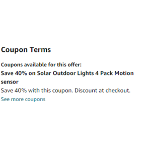 EXTRA 40% Off Solar Powered Outdoor Lights [160 LEDs] [Pack of 4]
