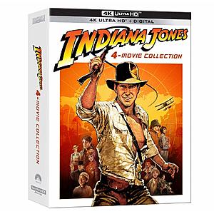Indiana Jones 4-Movie Collection Pre-Order (4K UHD + Digital) $55.28 + Free Shipping