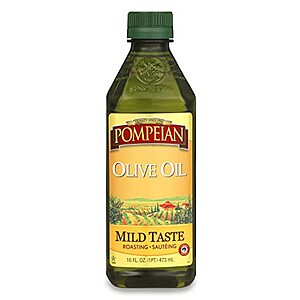 Pompeian Mild Taste Olive Oil, Mild Flavor, Perfect for Roasting & Sauteing,16 FL. OZ. Buy 1 Get 1 Free - $5.11 for 2 with subscribe and save