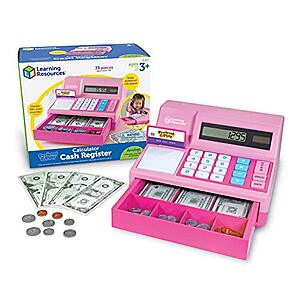 Learning Resources Pretend & Play Calculator Cash Register Pink - 73 Pieces -  $23.79 + Free Shipping w/ Prime or on $25+