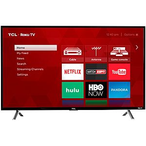 TCL 40" Class (40" Diag.) LED 1080p Smart HDTV Roku TV w/ 30 Days Free Sling Service - $120 After $80 Student Deal Coupon Code - Best Buy - YMMV $119.99