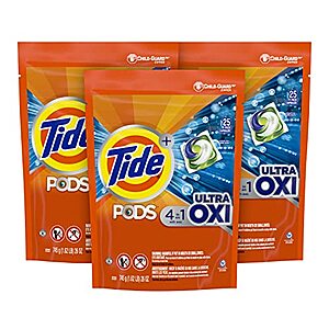 75-Count Tide Pods Liquid Laundry Detergent Soap Pacs (4-in-1 Ultra Oxi) $14.25
