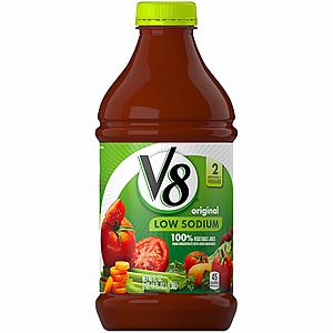6-Count 46oz V8 100% Vegetable Juice (Low Sodium) $11.15 w/ S&S + Free S&H