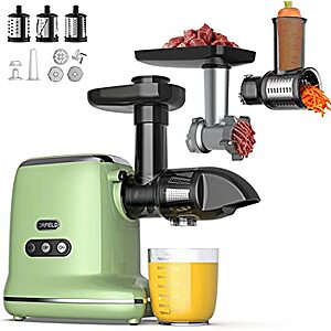 Orfeld 5 in 1 Multifunctional Slow Masticating Professional Juicer $99.99 + Free shipping