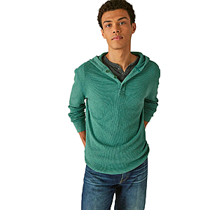Lucky Brand Men's Apparel: Journey Thermal Tee $10, Garment Dye Thermal Hoodley $15 & More + Free S/H