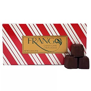 Frango Chocolates: 1/3 LB Holiday Candy Cane Box of Chocolates $3.55 & More + SD Cashback + Free Store Pickup