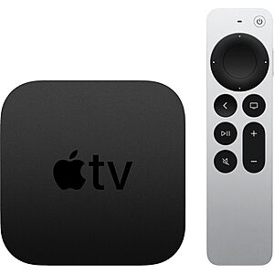 Apple TV 4K Streaming Media Player (2021): 64GB $150 or 32GB $130 + Free Shipping