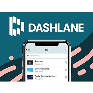 Dashlane Password Manager Premium Plan: 1-Yr Subscription $22.50