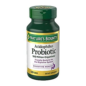 120-Count Nature’s Bounty Acidophilus Daily Probiotic Supplement 2 for $5.90