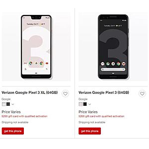 Target: EARLY BF Deal - $200 Gift Card w/ Pixel 3/3XL Purchase (Requires Device Payment) (Upgrade or New Line)