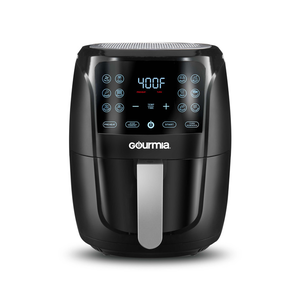 Gourmia 6-Quart Digital Air Fryer with Guided Cooking, Easy Clean, Black - Walmart.com $49