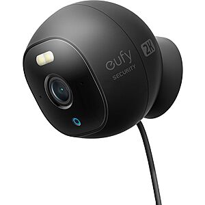 eufy Security - Outdoor Cam Pro Wired 2K Spotlight Camera - Black $49.99
