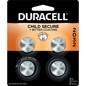 4-Count Duracell 2032 Lithium 3V Coin Batteries $2 w/ Subscribe & Save