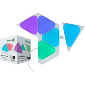 Nanoleaf Shapes Mini Triangles Smarter Kit (5pk) Multicolor NL48-5003TW-5PK