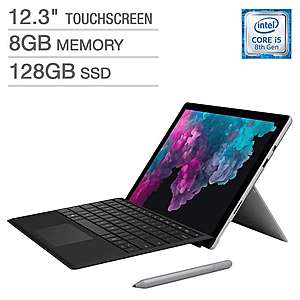 Microsoft Surface Pro 6 Bundle - Intel Core i5 - 2736 x 1824 Display - Black Surface Pro Type Cover $700