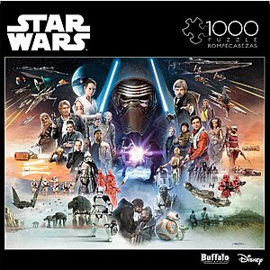 Buffalo Games Star Wars Jigsaw Puzzles: 1000-Piece If Skywalker Returns, The New Jedi Will Rise $7.99, 1000-Piece Boba Fett Jigsaw Puzzle $6.99 & Many More via Amazon